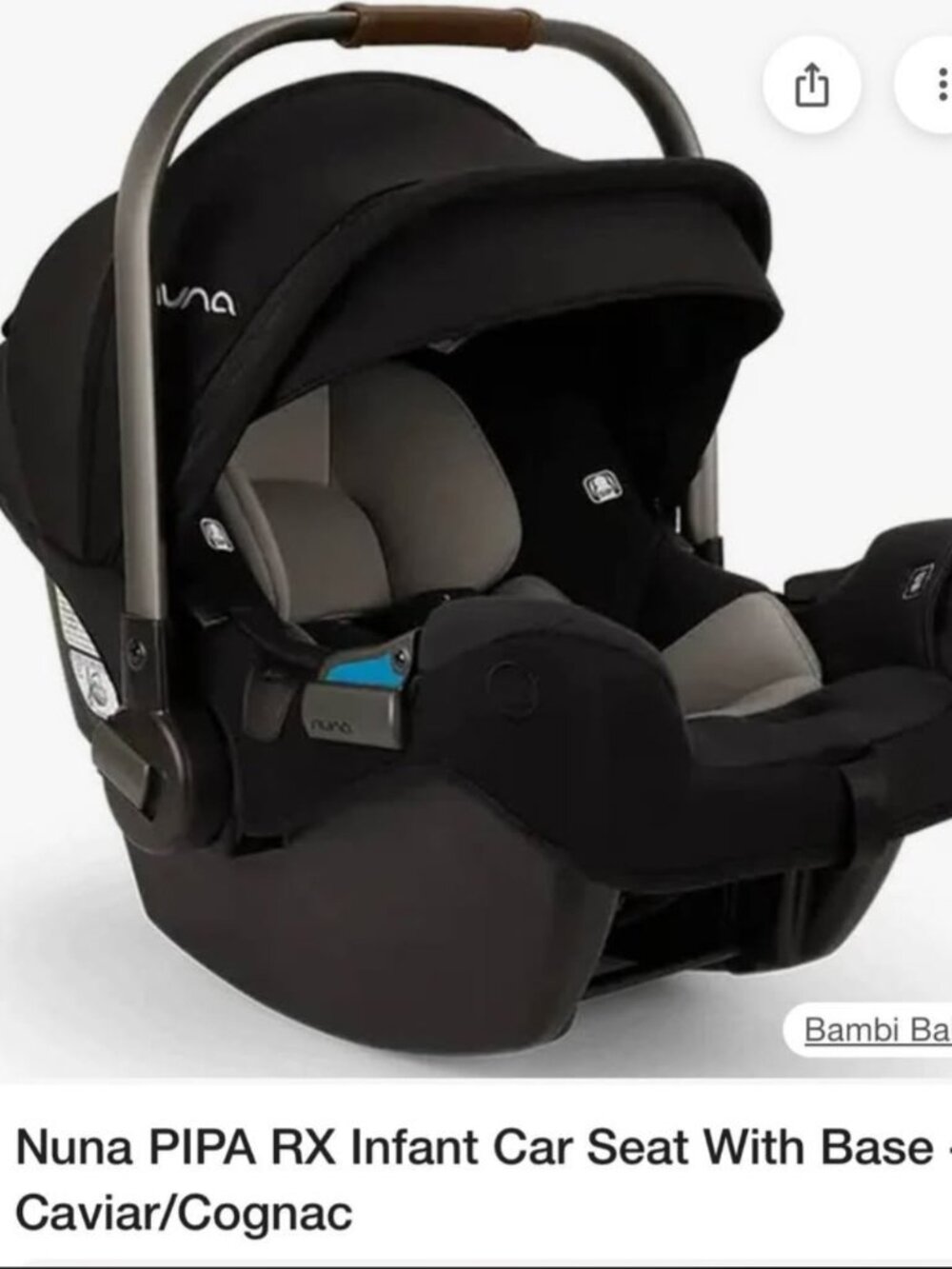 Black Nuna PIPA RX Travel